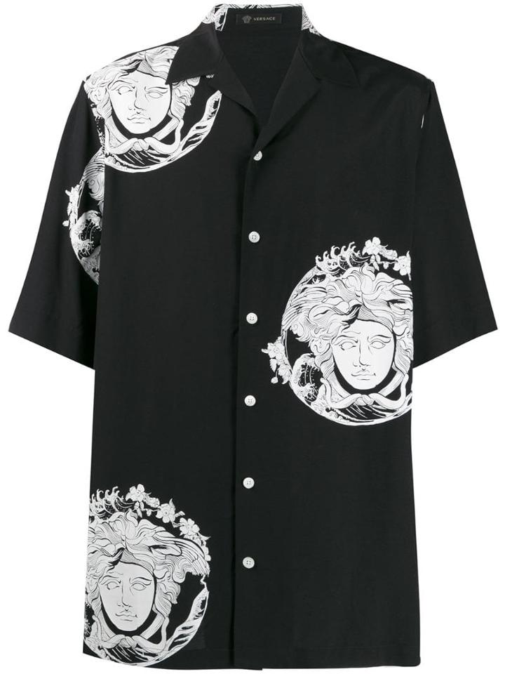 Versace Medusa Printed Shirt - Black