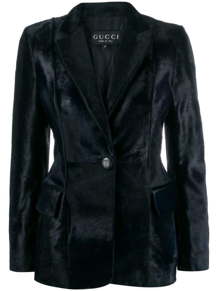 Gucci Pre-owned 1990's Fitted Blazer - Blue