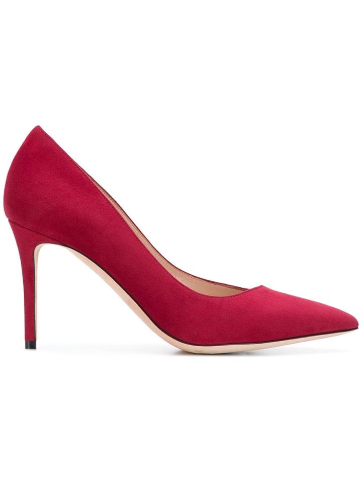Giorgio Armani Pointed Toe Pumps - Red