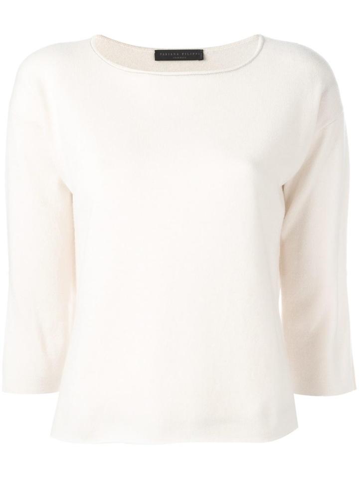 Fabiana Filippi Cashmere Boat Neck Jumper - Nude & Neutrals