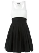 Moschino Pleated Skirt Tank Dress - Black