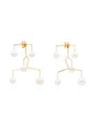 Jacquie Aiche 14kt Gold Tiered Pearl Drop Earrings