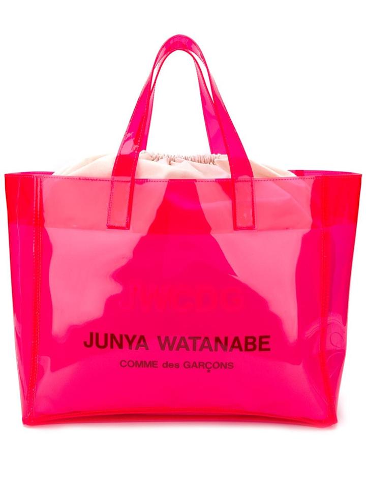 Junya Watanabe Logo Print Tote - Pink