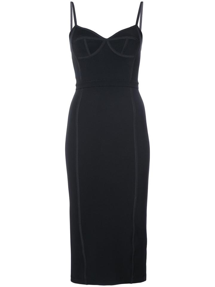 T By Alexander Wang Reverse Seam Dress - Black