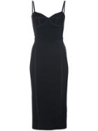 T By Alexander Wang Reverse Seam Dress - Black