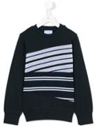 Lanvin Petite - Striped Sweatshirt - Kids - Cotton - 5 Yrs, Blue