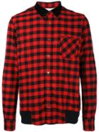 Sacai - Buffalo Check Shirt - Men - Cotton - 3, Red, Cotton