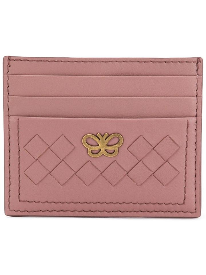 Bottega Veneta Butterfly Card Case - Pink