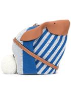 Loewe Striped Bunny Bag - White
