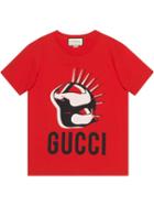 Gucci T-shirt Gucci Manifesto Oversize, Esclusiva Online - Red