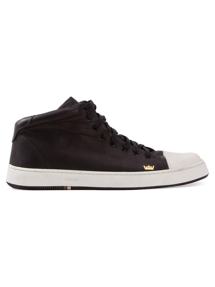 Osklen Contrasting Cap Toe Hi Top Sneakers