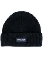 Woolrich Classic Knitted Beanie Hat - Blue