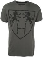 Hydrogen Lions Print T-shirt, Men's, Size: Small, Green, Cotton