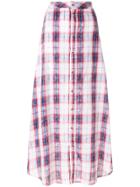 Diesel Black Gold Checked A-line Skirt - Red