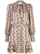 Alexis Mirene Geometric-print Dress - Green