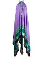 Just Cavalli Handkerchief Dress - Purple