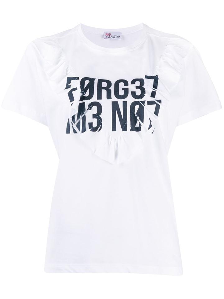 Red Valentino Forget Me Not T-shirt - White