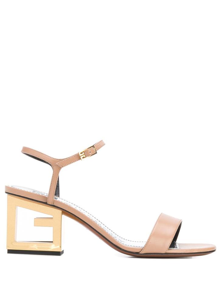 Givenchy G Block Heel Sandals - Neutrals