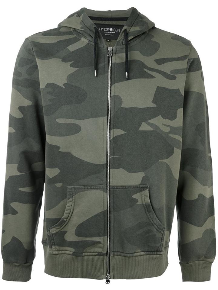 Hydrogen Camouflage Hoodie, Men's, Size: Xxl, Green, Cotton