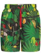 Timo Trunks X Yune Long Prep Forest Swim Shorts - Green