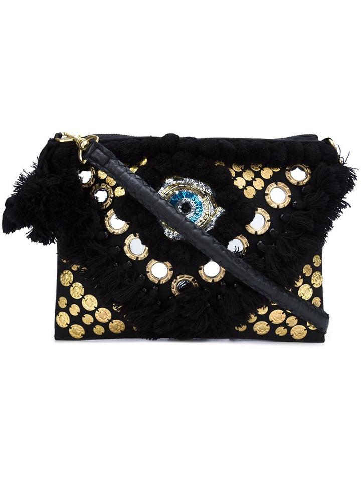 Figue Evil Eye Embellished Clutch
