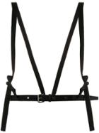 Julius Buckled Shoulder Strap Belt - Black