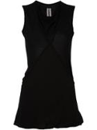 Rick Owens Draped Collar Top, Women's, Size: 42, Black, Silk/viscose