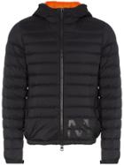 Moncler Quilted Feather Down Hooded Jacket - Black