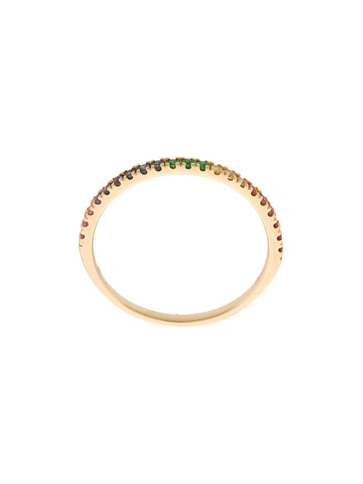 Khai Khai Rainbow Stack Band Ring - Metallic