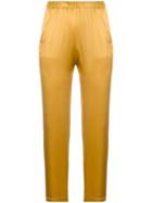Forte Forte Cropped Skinny Trousers - Yellow