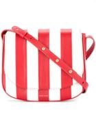 Mansur Gavriel Vertical Stripes Crossbody Bag - Red