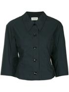 Lemaire Cropped Button Shirt - Blue