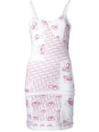 Christian Dior Vintage Fitted Jersey Cami Dress, Women's, Size: 42, White