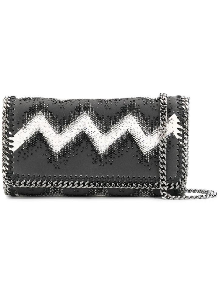 Stella Mccartney Falabella Zigzag Clutch - Black