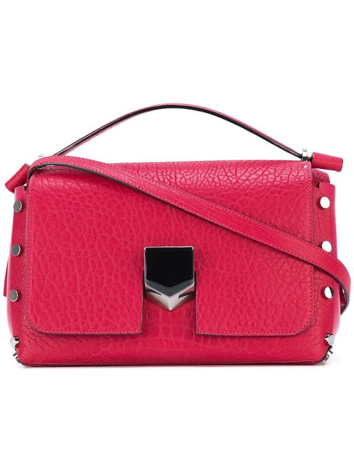 Jimmy Choo Lockett Tote, Women's, Pink/purple, Calf Leather/metal (other)