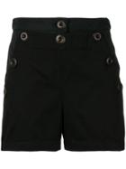 Moncler Button Front Shorts - Black