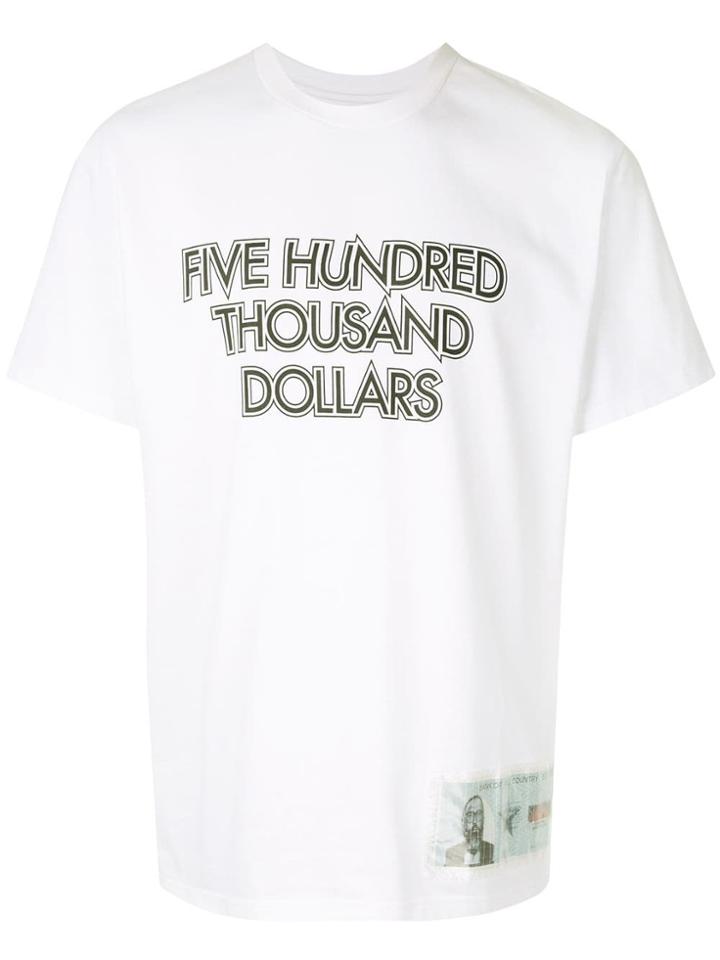 Yoshiokubo Money T-shirt - White