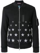 Guild Prime Star Print Bomber Jacket, Men's, Size: 1, Black, Cotton/acrylic/nylon/wool