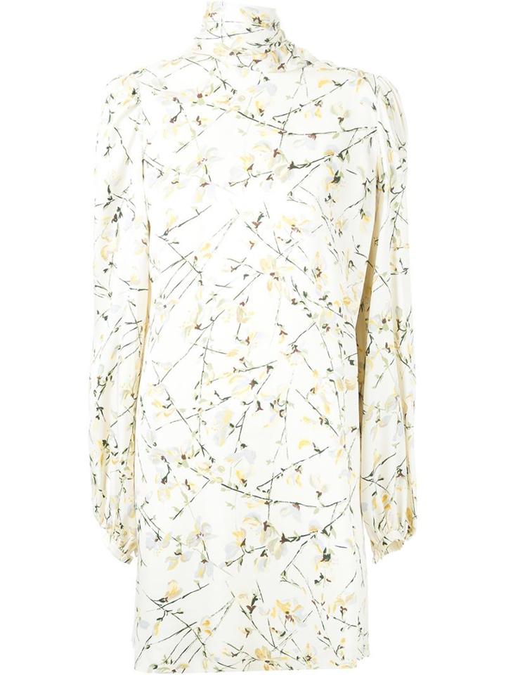 Alexander Mcqueen Floral Print Mini Dress