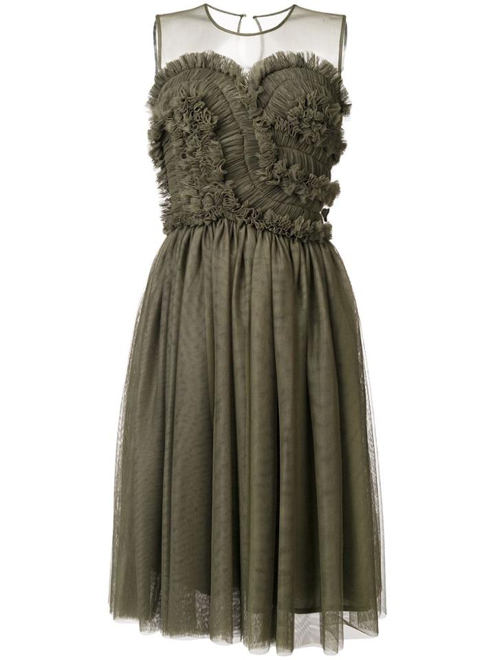 P.a.r.o.s.h. Ruffled Dress - Green