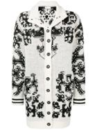 Red Valentino Knitted Coat - White