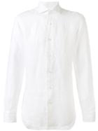 Barba - Classic Shirt - Men - Linen/flax - 41, White, Linen/flax