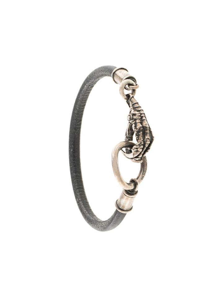 Ann Demeulemeester Claw Fastening Bracelet - Black