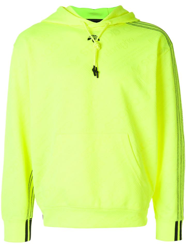 Adidas Originals By Alexander Wang Jacquard Hoodie - Yellow & Orange