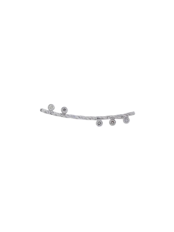 Maria Black Diamond Cut Colette Earring (right) - Metallic