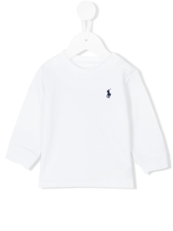 Ralph Lauren Kids - Embroidered Logo Sweatshirt - Kids - Cotton - 24 Mth, White
