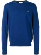 Sun 68 Round Neck Jumper - Blue