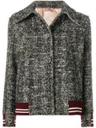 No21 Embellished Chevron Jacket - Black