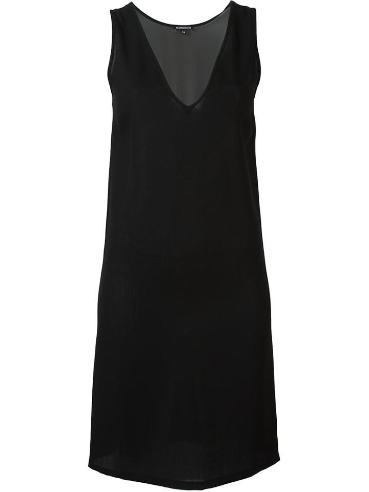 Ann Demeulemeester Sheer Panel Sleeveless Dress