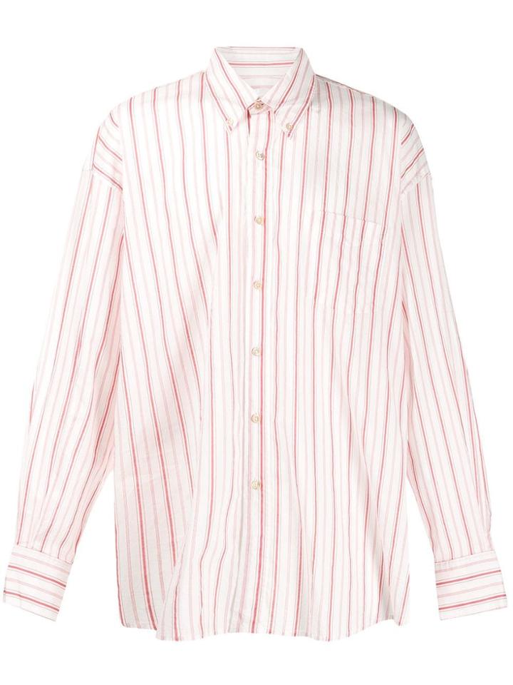 Our Legacy Striped Button-down Shirt - White